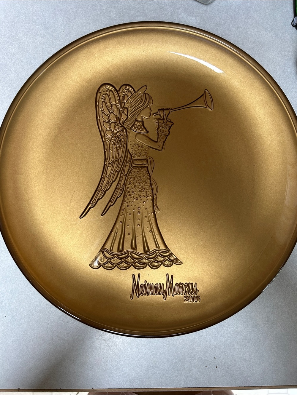 Neiman Marcus Gold Angel Collector Plate 2016